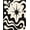 Black, Pattern 10, variant on ODIKA 8'x10' Washable Area Rug Non-Slip Chair-Friendly Mat Black White Abstract Artistic Design Contemporary Fluid Shapes with Star Motifs for Dining Room, Large Office, Lounge