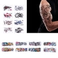 thumbnail image 3 of Pegatinas De Tatuaje, Varios Patrones, Pegatinas De Tatuaje Temporales Impermeables A Prueba De Sudor, Seguras, No Tóxicas Para Uso Diario Para Reuniones, 3 of 7