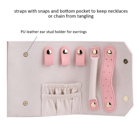 Sac Rouleau Organisateur De Bijoux – Grande Capacité, Pliable, Portable – Pour Colliers, Bracelets