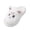 White, variant on Cute Cat Slippers for Women Men Animal Fuzzy Plush Closed Toe House Slippers Soft Fluffy Warm Cozy Indoor Bedroom Shoes
