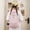 Pink, variant on Checkered Backpack, Lightweight Casual Plaid School Backpack with Cute Pom‑pom Pendant, Fashion Daypack for School Travel Daily Use