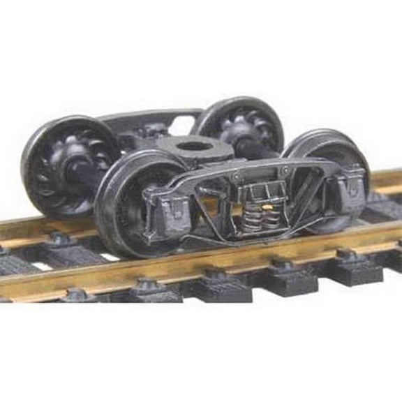 Kadee 553 HO Scale 1898 Andrews Fully Sprung Self-Centering Metal Trucks -- Code 110 (.110") 33" Ribbed-Back RP-25 Wheels 1 Pair