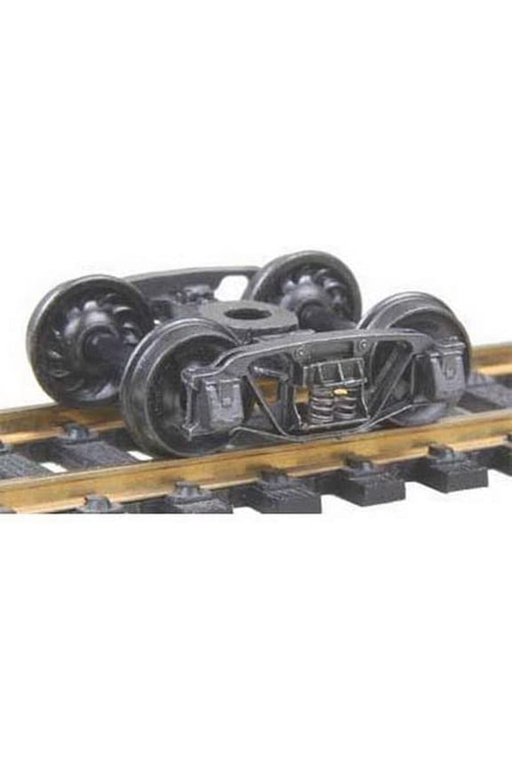 553 HO Scale 1898 Andrews Fully Sprung Self-Centering Metal Trucks -- Code 110 (.110") 33" Ribbed-Back RP-25 Wheels 1 Pair