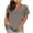 Gray, variant on Wxjgog Plus Size Tops for Women Summer Short Sleeve Sexy V Neck Criss Cross T-Shirt Tunic Casual Loose Soft Tee Shirt(L-5XL)