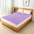 thumbnail image 4 of Arctus 4" Gel Cooling Memory Foam Mattress Topper, Twin Size Lavender Egg Crate Memory Foam, CertiPUR-US, 4 of 8