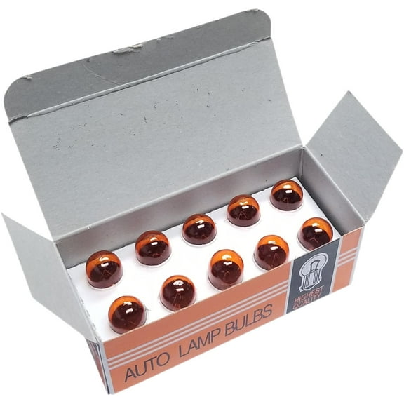 K&S 12V 21W Round Amber Incandescent Marker Bulb 10 Pack (25-8077AP)