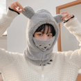 thumbnail image 6 of Toimothcn Winter Warm Windproof Hat Ski Riding Shield Warmer Cute Cartoon Bear Ear Neck Cover Hat With Face Guard For Girl Lovely Childs Clothing, 6 of 6