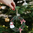 thumbnail image 6 of Neoyler Mini Christmas Garland with Artificial Needles Cones and Snowman Figures for Holiday Decorations Indoor Outdoor 5.1x5.1x0.6in Green, 6 of 6