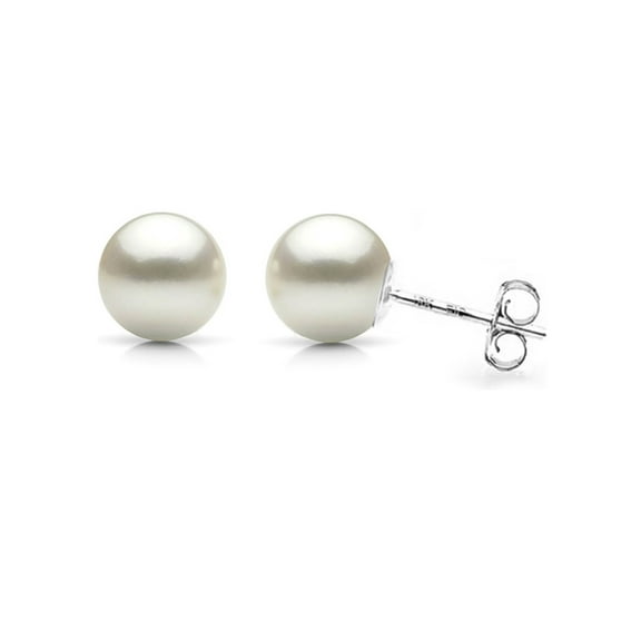 ADDURN 18kt Gold Round Freshwater Pearl Stud Earring, Variant Sizes Available