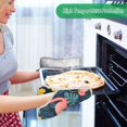 thumbnail image 2 of Yayeee Pot Holders Kitchen Heat Resistant with Pocket 7"x9.8" Cotton Oven Cooking Hot Pads, Pink Floral Flamingo, 2 of 7