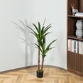 thumbnail image 7 of Artificial Plants, 4 Ft Dracaena Tree Faux Plants Indoor Outdoor Decor Fake Tree in Pot Slik Plants for Home Decor Office Living Room Porch Patio Perfect Housewarming Gift, 7 of 7