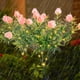thumbnail image 5 of Solar Gardenia Lights Outdoor Waterproof LED Artificial Flower Stake | White Pink Yellow | Solar Powered Decorative Lighting for Garden Wedding Party Patio Yard | 74cm Single Piece, 5 of 6