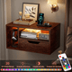 thumbnail image 4 of Mesita De Noche Flotante Con Estación De Carga Usb Marron, 4 of 6