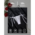thumbnail image 4 of Aivtalk Lace Thongs Women's Side Tie Adjustable G-String Ladies See Through Underwear with Bowknot Low Rise Wild Panty for Valentine's Day M, 4 of 5