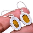 thumbnail image 2 of Yellow Tiger Eye - South Africa Gemstone 925 Silver Plated Earring 1.37" A372, Valentine's Day Gift, Birthday Gift, Beautiful Jewelry For Woman, 2 of 2