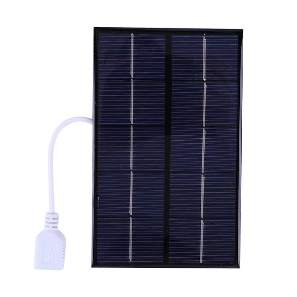 Panel solar USB Exterior 5W 5V Polisilicio + Epoxi Viaje Cargador solar DIY WDOplteas Para estrenar