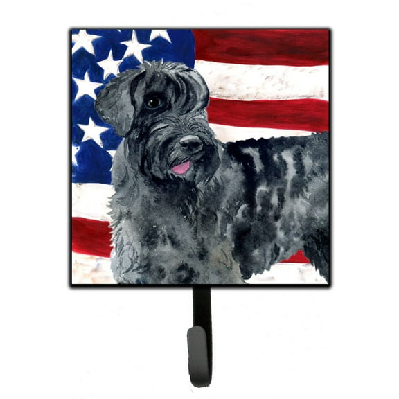 Giant Schnauzer Patriotic Leash or Key Holder