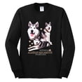 thumbnail image 2 of Wild Bobby, If It's Not an Alaskan Malamute It's Just a Dog Gift, Men Long Sleeve Shirt, Black, Large, 2 of 4