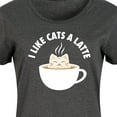 thumbnail image 3 of Instant Message - I Like Cats A Latte - Women's Any Way Dress, 3 of 6