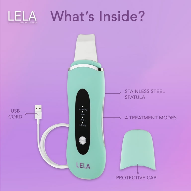 Spa Sciences LELA Ultrasonic Skin Spatula, Mint - Beauty