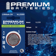 thumbnail image 3 of Panasonic ( 1X VL2330 ) Rechargeable, VL2330 - VL 2330, VL2330/HFN , 3V Lithium Coin Cell Battery, 3 of 7