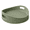 SAGE GREEN, variant on DBOZE Round Decorative Tray with Handles, 10 Inch Fluted Coffee Table Tray, Vanity Organizer, Bathroom Counter Tray, Modern Home Decor