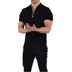 thumbnail image 4 of Playeras Polo Zipped John Leopard Ajuste Muscle Fit, 4 of 8