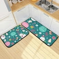 thumbnail image 7 of SKYSONIC Snowman 2 Pieces Kitchen Rug Cushioned Anti-Fatigue Kitchen Rugs Set for Home Office Laundry,19.7" x 27.6"+19.7" x 47.2", 7 of 7