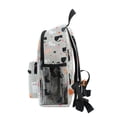 thumbnail image 4 of FORMRS School Backpack with Front Zippered Pocket 12" Student Travel Daypack, Gray Cartoon Pattern, 4 of 6