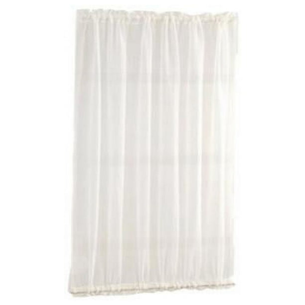 Cortinas de gasa transparente para sala de estar, cortina de lazo para ventana, cortina para puerta W137xL102cm