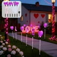 thumbnail image 5 of Valentine Solar Garden Stakes Purple Red Heart LED Lights LOVE Letters Lawn Decoration Outdoor Valentine's Day Decor, 5 of 9