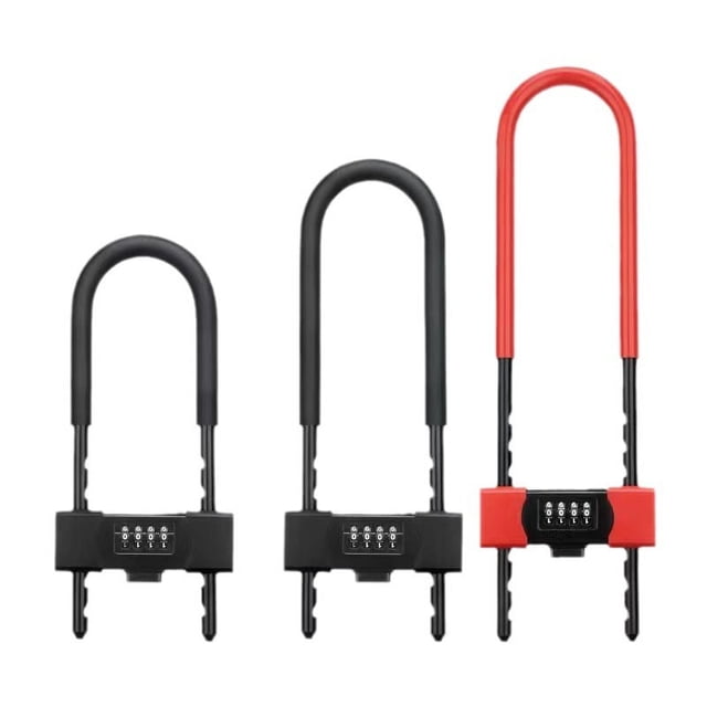 Cerradura de manija en forma de U para puerta de vidrio, manija de puerta, cabezal de cerradura, cerradura de tienda extendida, cerradura de motocicleta, accesorios para el hogar