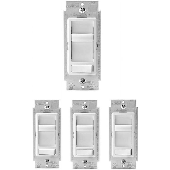 Leviton 6674-P0W, 4-Pack, White