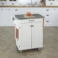 thumbnail image 2 of Homestyles Kitchen Cart with Stainless Steel Top in Off-White, 2 of 2