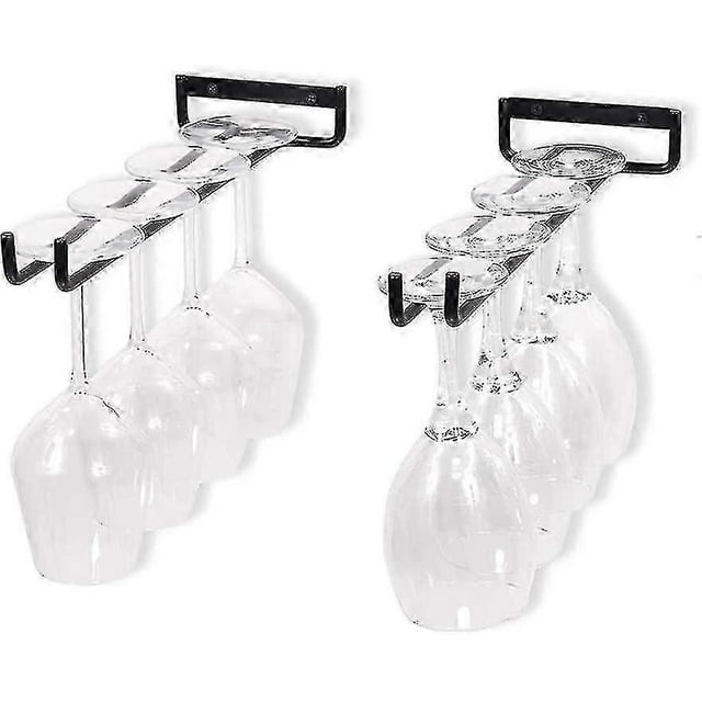 Glass Holder Hanging Glasses Holder For Wine Glass, Beer Glassblack1pcs