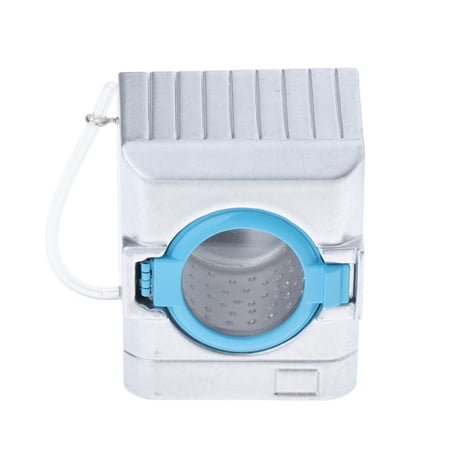 LeeQinersw 1/12 Dollhouse Bathroom Decoration White Washing Machine, Mini Realistic Model,