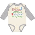 thumbnail image 3 of Inktastic History Teacher Like Daddy Boys or Girls Long Sleeve Baby Bodysuit, 3 of 5