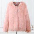 thumbnail image 3 of Women Fluffy Faux Fur Coat Cardigan Jacket Outwear, 3 of 4