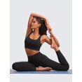 thumbnail image 3 of Sujetador deportivo CRZ YOGA Butterluxe, espalda en U, cuello redondo, acolchado, negro, 3 of 7
