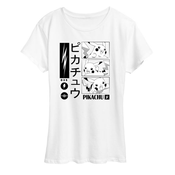 Pokémon - Pikachu Manga Panels - Women's Short Sleeve Graphic T-Shirt