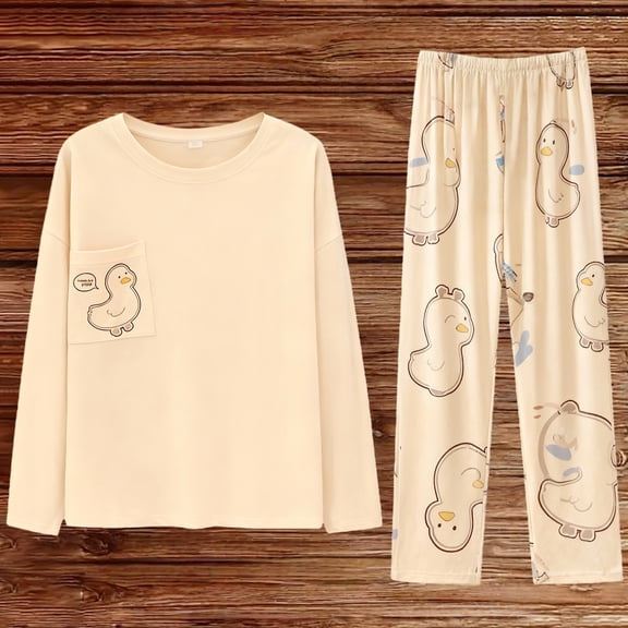 MVRLSH Pajamas For Women Set Soft Warm Printed Fleece Long Sleeve V-Neck Top Plaid Pants Pajama Set With Pockets Loungewear White M-5Xl