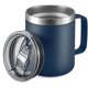 thumbnail image 1 of Sliding Lid- NavyTaza de café aislada de acero inoxidable de 12 oz con asa, taza de viaje al vacío de doble pared, vaso con tapa deslizante, azul marino, 1 of 5