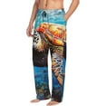 thumbnail image 6 of Naloa Colorful Underwater Sea Turtle Pajama Pants Men, PJ Bottoms, Sleep & Lounge Pants-Small, 6 of 6