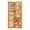 Light Brown, variant on LHYY Solid Wood Jewelry Armoire Organizer Cabinet with Full-Length Mirror,47.5x14.3 in Wall-Mounted Lockable with LED Light