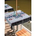 thumbnail image 2 of Outdoor Tablecloth with Umbrella Hole for Patio/Picnic/Party/Camping, Patriotic Anniversary Waterproof Table Cloth Square Cover Washable, Independence 250 4th of July Gray Wood (54"x 54"), 2 of 9