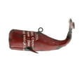 thumbnail image 3 of 6 Inch Reclaimed Metal Whale Ornament, Rustic Red- Saltoro Sherpi, 3 of 5
