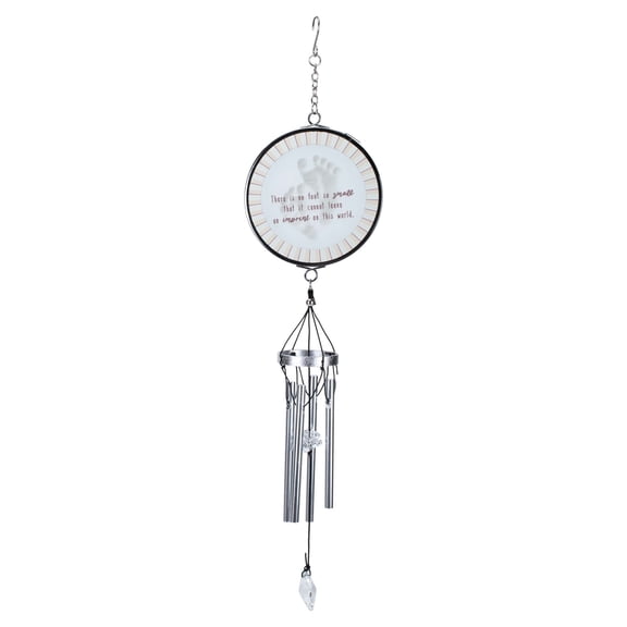 Dicksons No Foot So Small Silver Tone 35 Inch Aluminum Wind Chime Noisemaker