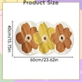 thumbnail image 2 of Cute Flower Bath Mat,Non-Slip Washable Rugs Floor Mat, Bathroom Rugs Non Slip Washable High Absorbent Easy to Clean,Entrance Bedroom Bathroom Indoor Door Carpet For Home(Orange,,16*24 in), 2 of 6