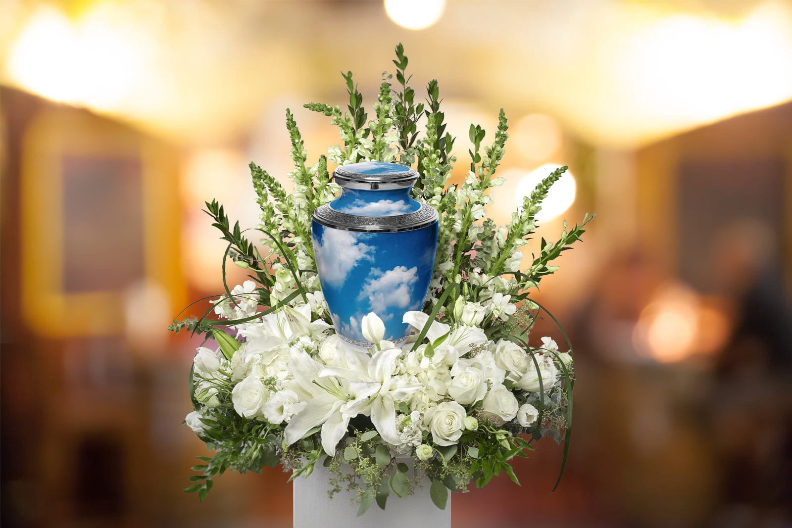 Heavenly Clouds Urns for Cremation Ashes Large Urn XL or Small Keepsake Urns for Human Ashes & Urns for Human Ashes for Home or Burial Small Urns for Human Ashes