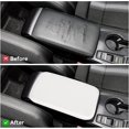 thumbnail image 4 of LAICAIW Car Center Console Pad, Universal Waterproof Car Armrest Seat Box Cover, Car Interior Accessories, Carbon Fiber PU Leather Auto Armrest Cover Protector for Most Vehicle, SUV, Truck, Car (Whi, 4 of 6